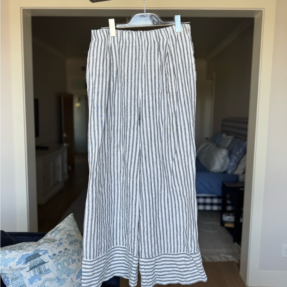Reformation Black and White Striped Garment